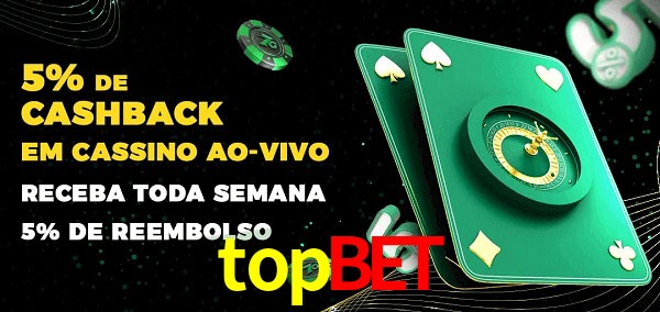 Promoções do cassino ao Vivo topbet